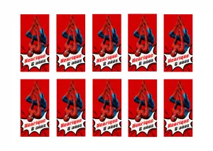 Adesivo Aniversário Homem Aranha para Editar Online