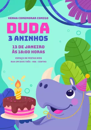 Safari Birthday Invitation – Static – Jotta