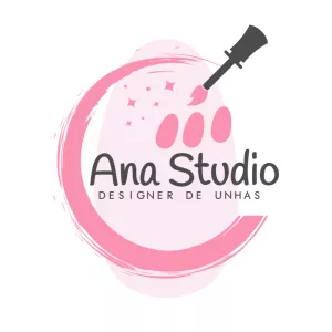 Logotipo Editável para Manicure e Designer de Unhas