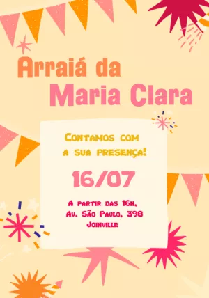 Invitación de Festa Junina – Estático – Ana Flávia
