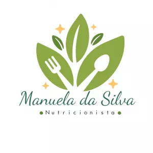 Logo Nutricionista com Folhas Verdes para Editar Online