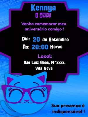 Invitación de cumpleaños Bolofofos – Estático – Lilian Designer