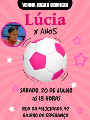 Soccer Birthday Invitation – Static – Pedro Henrique