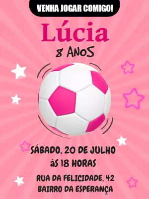 Soccer Birthday Invitation – Static – Pedro Henrique