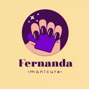 Logo Manicure e Nail Designer Editável Online para Baixar