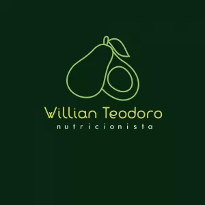 Logo Nutricionista com Abacate para Editar Online