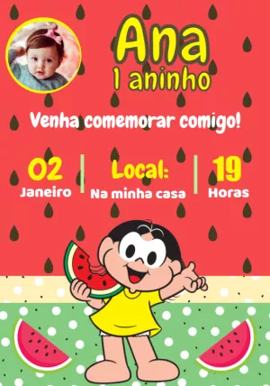 Turma da Mônica Birthday Invitation – Static – Convites e Artes Digitais