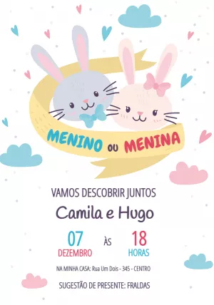 Invito gender reveal – Statico – Jotta