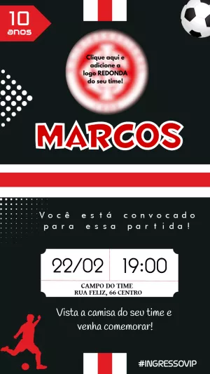 Soccer Birthday Invitation – Static – Felicity Artes