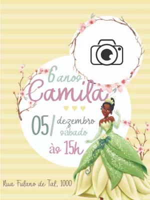 Invito di compleanno Principesse – Statico – Amora Arte e Design
