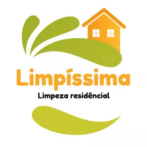 Logo Limpeza Residencial com Casa para Editar Online