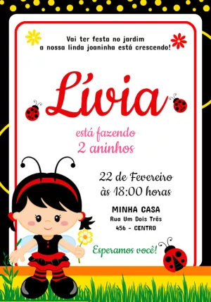 Invitación de cumpleaños Jardín encantado – Estático – Jotta