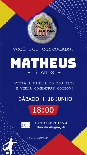 Soccer Birthday Invitation – Static – Felicity Artes