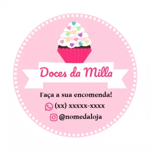 Logo para Doces e Confeitaria Editável Online