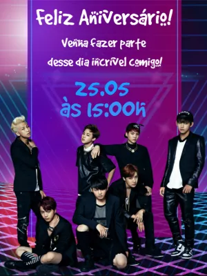 Invitation d'anniversaire KPop Demon Hunters – Statique – Wolf Designer