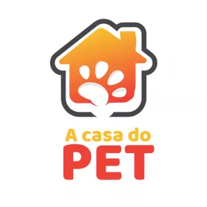 Logo Petshop com Casa e Patinha para Editar Online