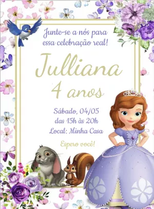 Invitación de cumpleaños Princesas – Estático – Jonathan Fiuza