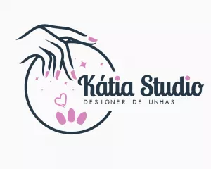 Logo Editável Manicure e Designer de Unhas para Editar
