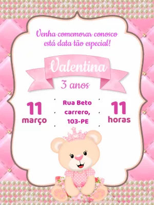 Invitación de cumpleaños Princesas – Estático – Carolina