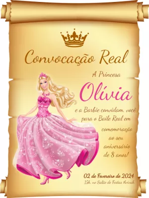 Invitación de cumpleaños Princesas – Estático – Querido Convite