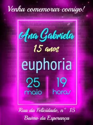 Quinceañera Invitation – Static – Pedro Henrique
