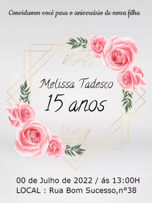 Quinceañera Invitation – Static – Augusto Renan