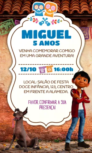 Convite Aniversário Viva a Vida é uma Festa para Editar Online