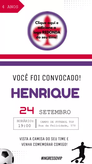 Soccer Birthday Invitation – Static – Felicity Artes