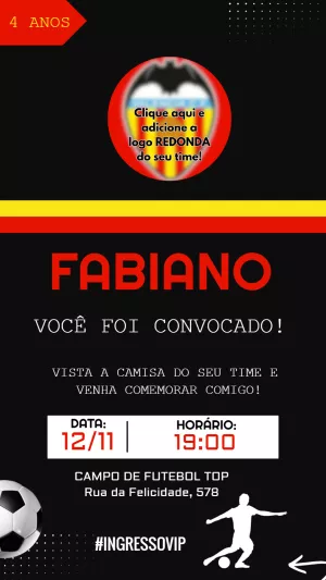 Soccer Birthday Invitation – Static – Felicity Artes