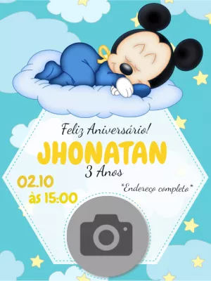 Mickey Mouse Birthday Invitation – Static – Wolf Designer