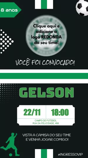 Soccer Birthday Invitation – Static – Felicity Artes