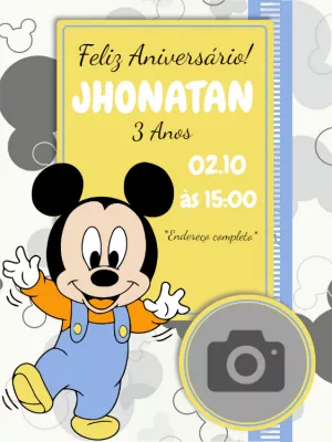 Mickey Mouse Birthday Invitation – Static – Wolf Designer