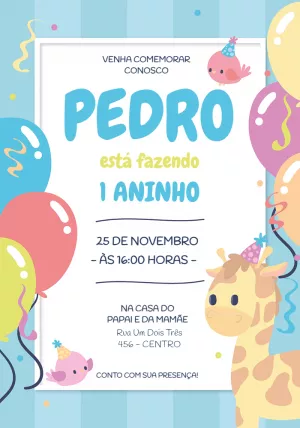 Safari Birthday Invitation – Static – Jotta