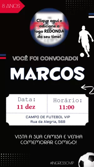 Soccer Birthday Invitation – Static – Felicity Artes