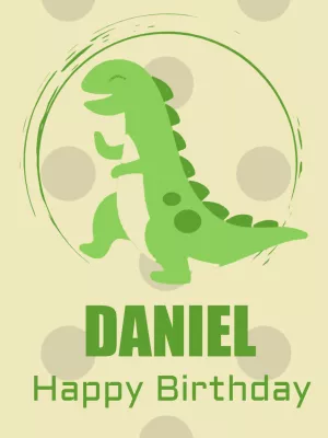 Editable Dinosaur Birthday Party Invitation
