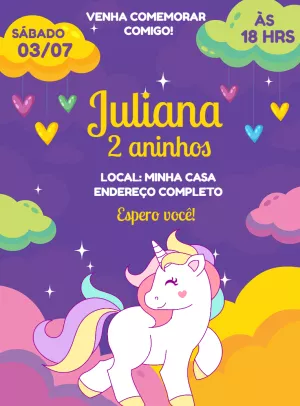 独角兽生日邀请函 – 静态 – Jonathan Fiuza
