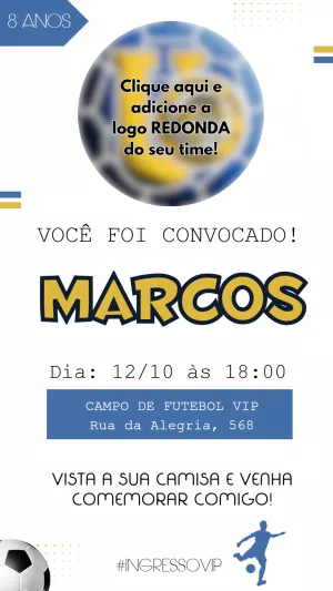 Soccer Birthday Invitation – Static – Felicity Artes