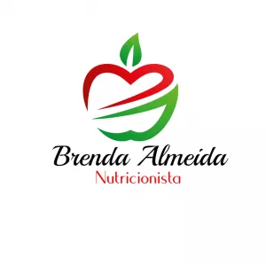Logo Nutricionista Maçã Estilizada para Editar Online