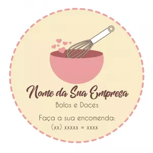 Logo para Doceria e Confeitaria Editável Online para Baixar