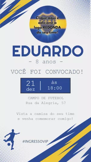 Soccer Birthday Invitation – Static – Felicity Artes