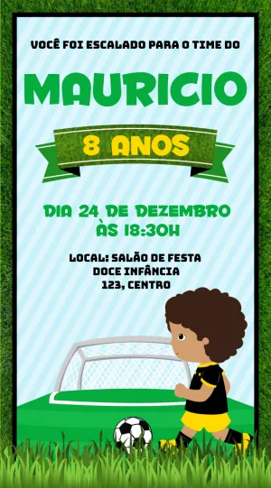 Soccer Birthday Invitation – Static – Idesign Personalizados