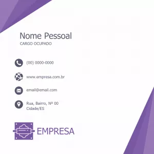 Cartão de Visita Moderno Roxo para Editar Online