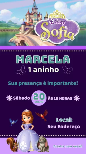 Invitación de cumpleaños Princesas – Estático – Nailza