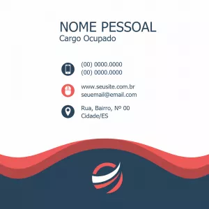 Cartão de Visita Digital Corporativo para Editar Online