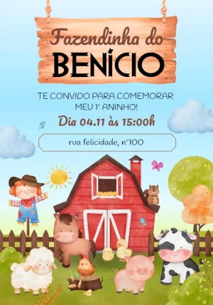 Animals Birthday Invitation – Static – Mariana