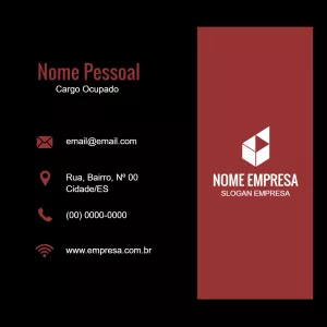 Modelo de Cartão de Visita Profissional Editável Online