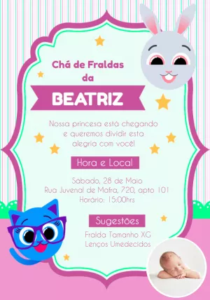 Invito baby shower – Statico – Fernanda de Oliveira Spadoni
