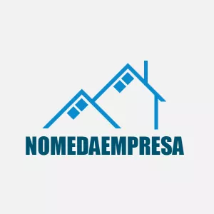 Logo para Imobiliária e Construtora Editável Online