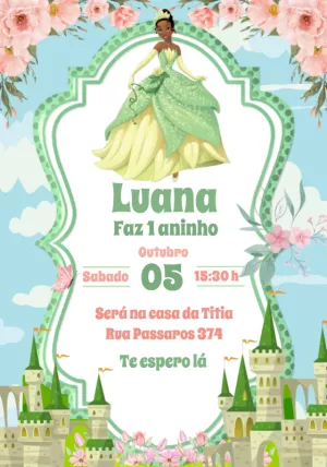 Invitación de cumpleaños Princesas – Estático – Criativa Sant
