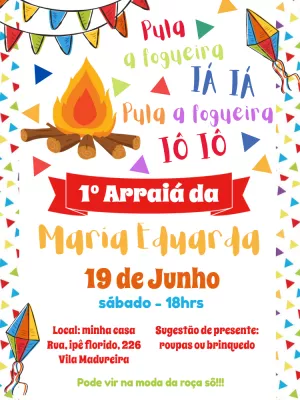 Festa-Junina-Einladung – Statisch – ig: @illustragio